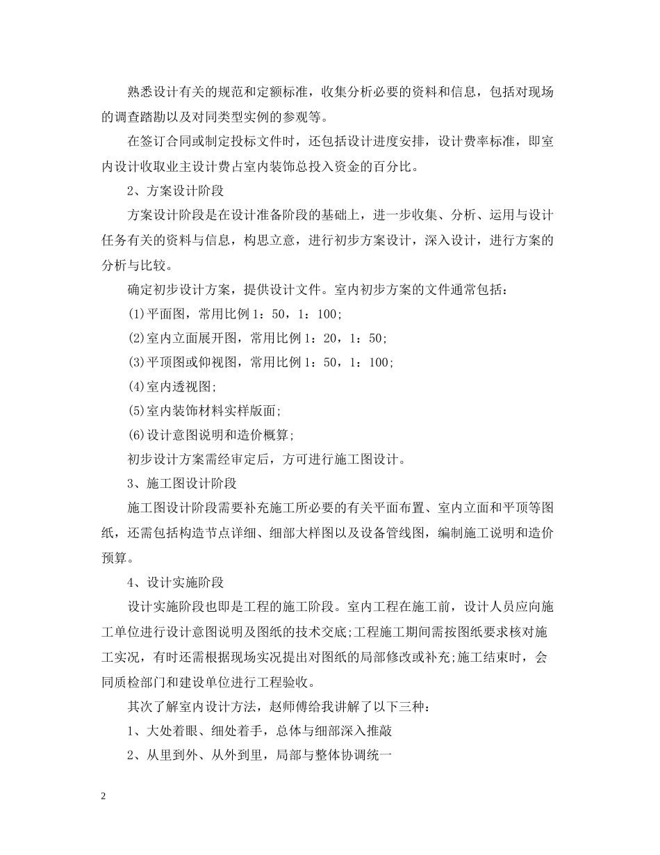 2020年终室内设计师工作总结_第2页