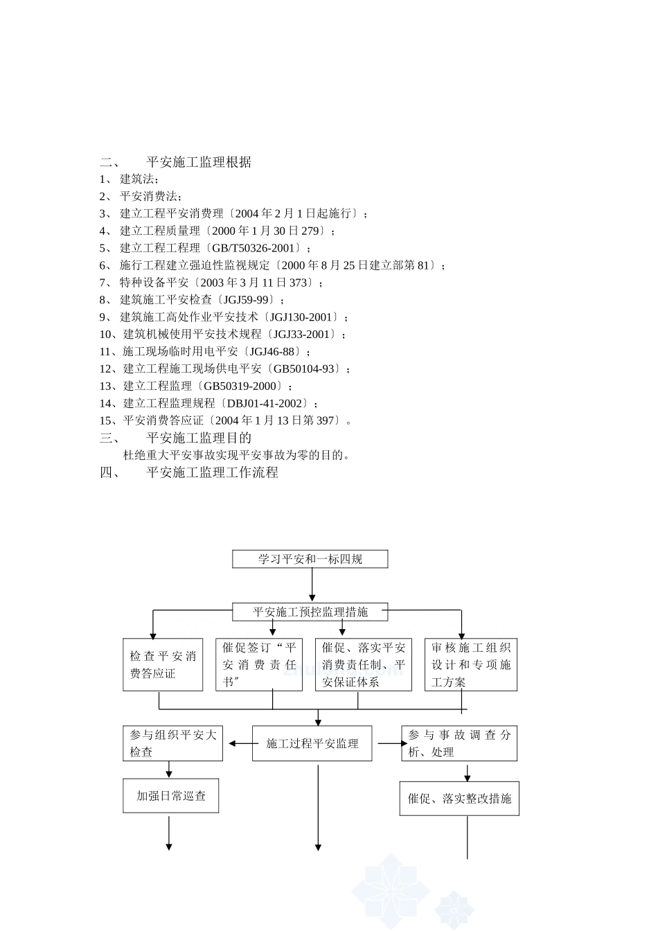 玉林市污水处理厂厂区和泵站土建工程及设施安全监理细则_第3页