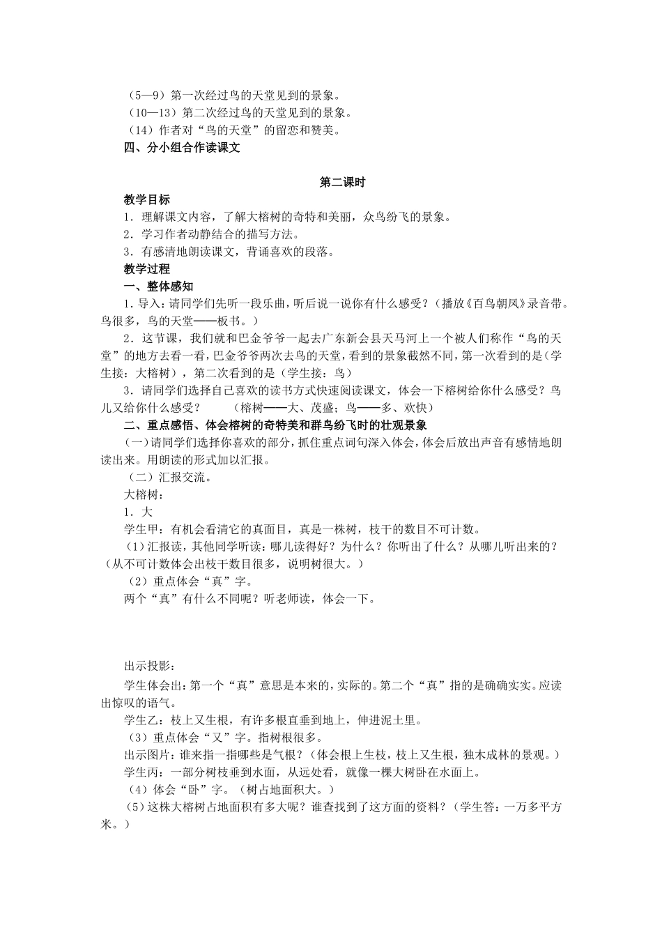 鸟的天堂教案_第2页
