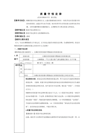 质量守恒定律 (2)