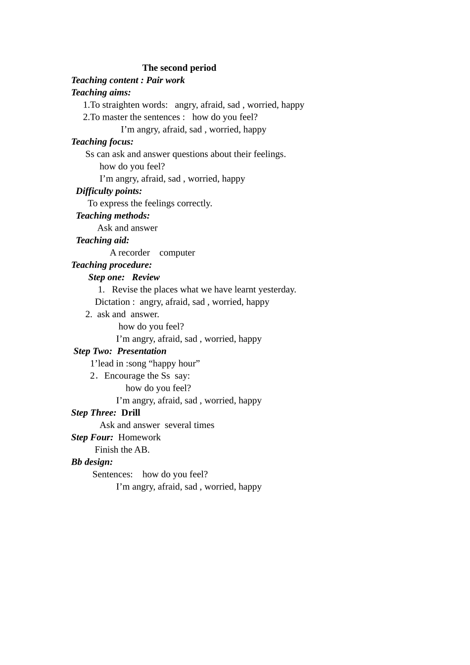 六上Unit__6__How_do_you_feel_period1-2_第2页