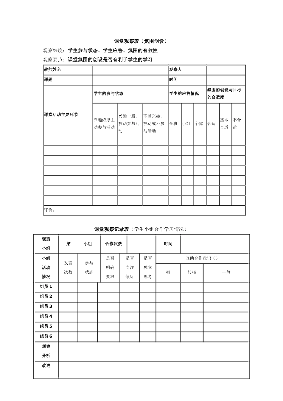 课堂观察统计量表_第3页