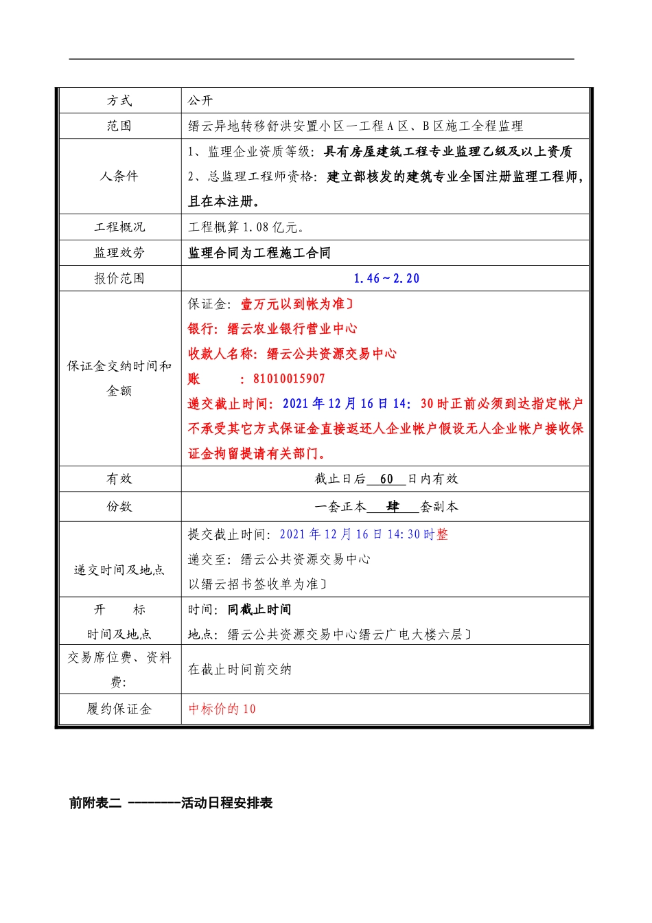缙云县异地转移舒洪安置小区一期工程A区、B区监理机构选择招标文件_第3页