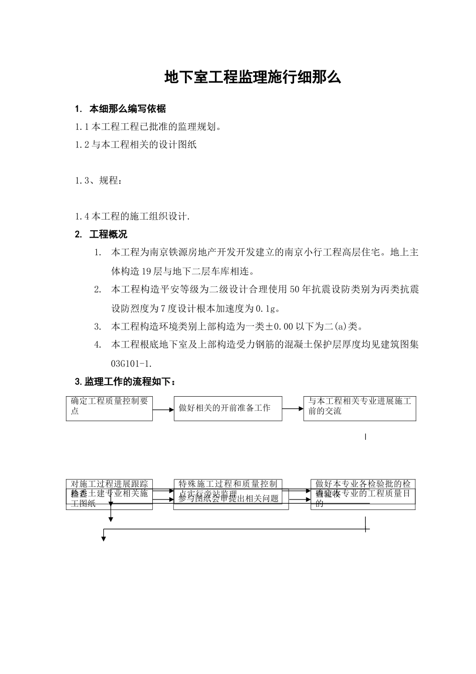 地下室工程工程监理实施细则_第1页