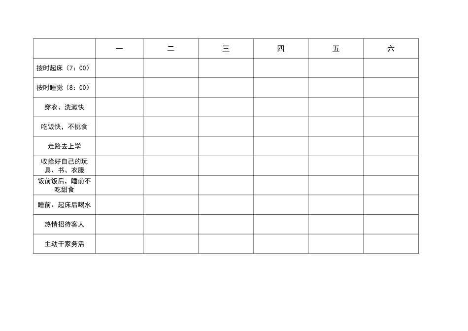 作业好习惯评价表_第2页