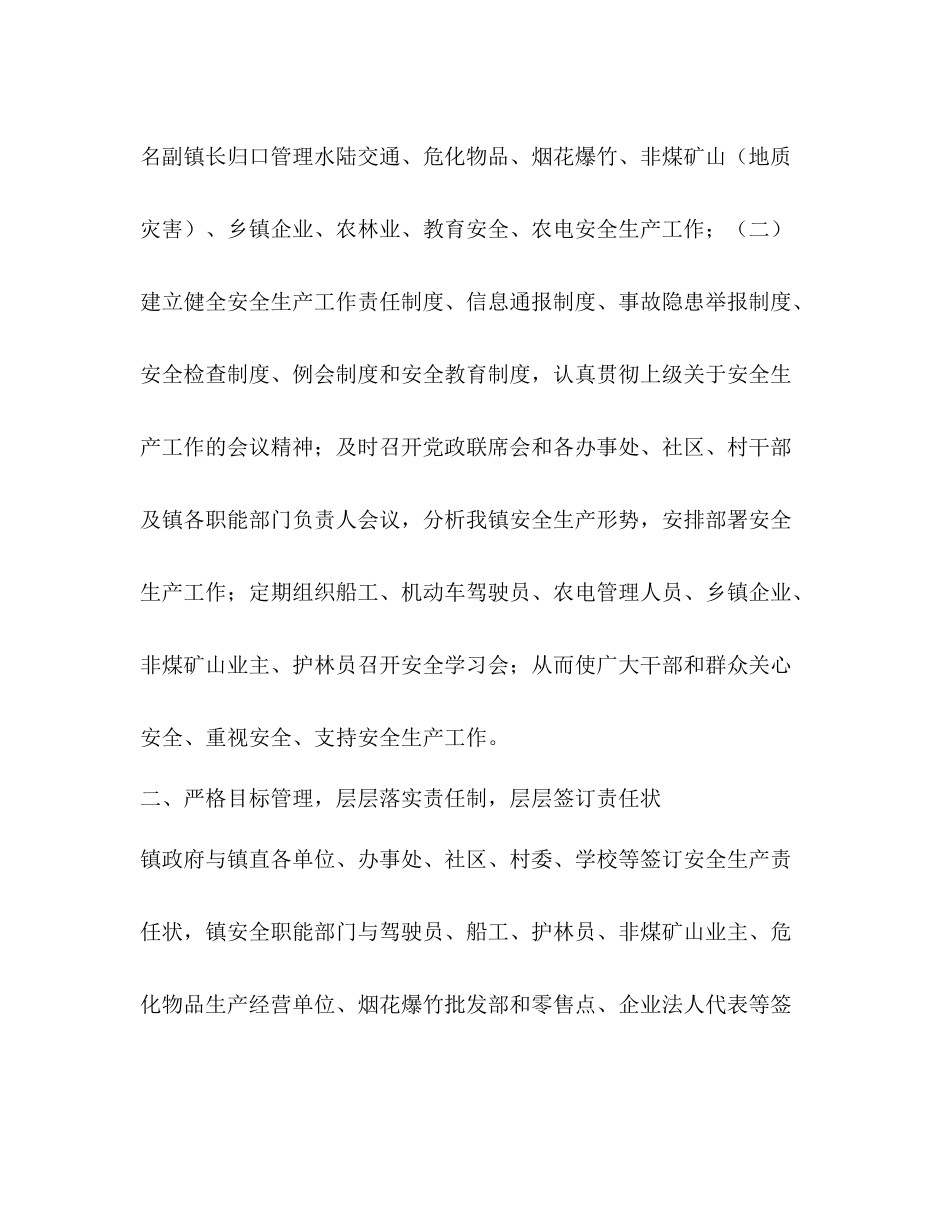 乡镇安全生产工作总结_第2页