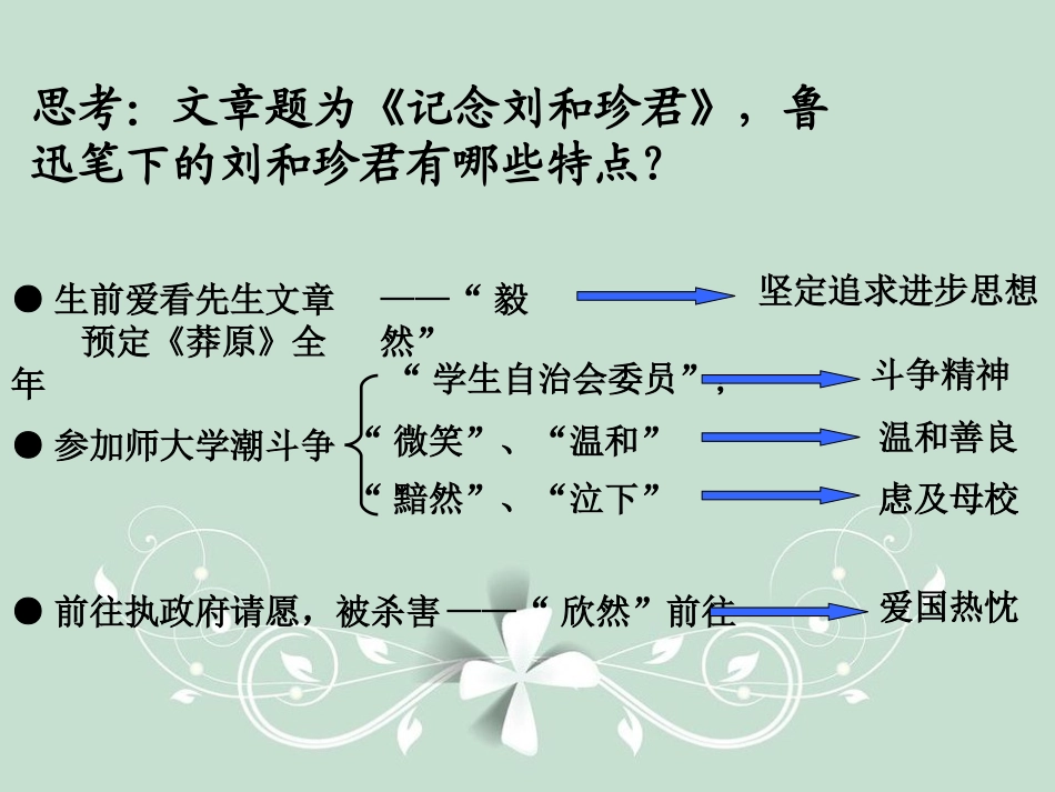 记念刘和珍君第二、三课时_第2页