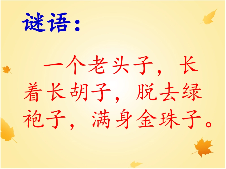 《金色的玉米棒》课件_第2页