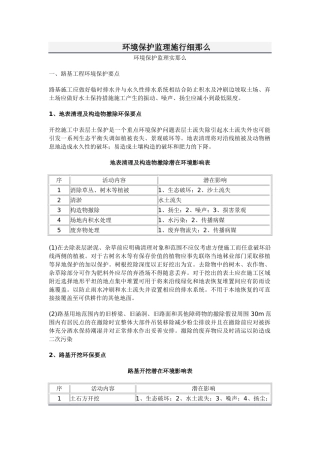 环境保护监理实施细则