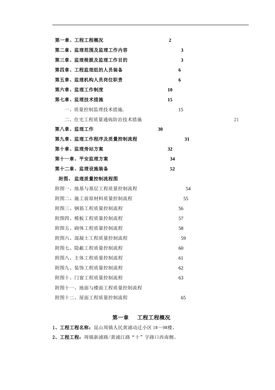 昆山市周市镇人民政府黄浦动迁小区住宅楼工程监理规划_第2页