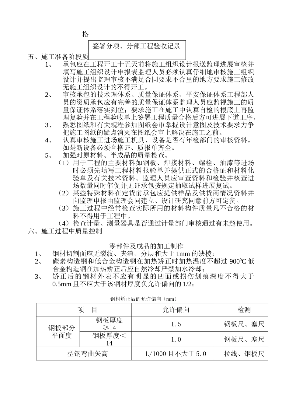 浙江腾飞汽车销售有限公司4S品牌店工程监理实施细则（钢结构专业）_第3页