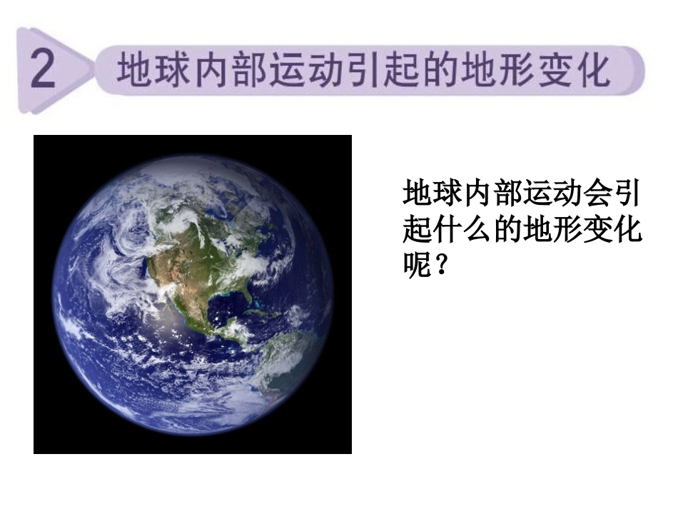 地球内部运动引起的地形变化 (2)_第1页