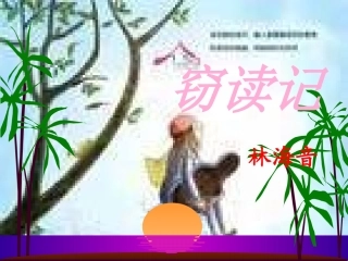 窃读记讲课用