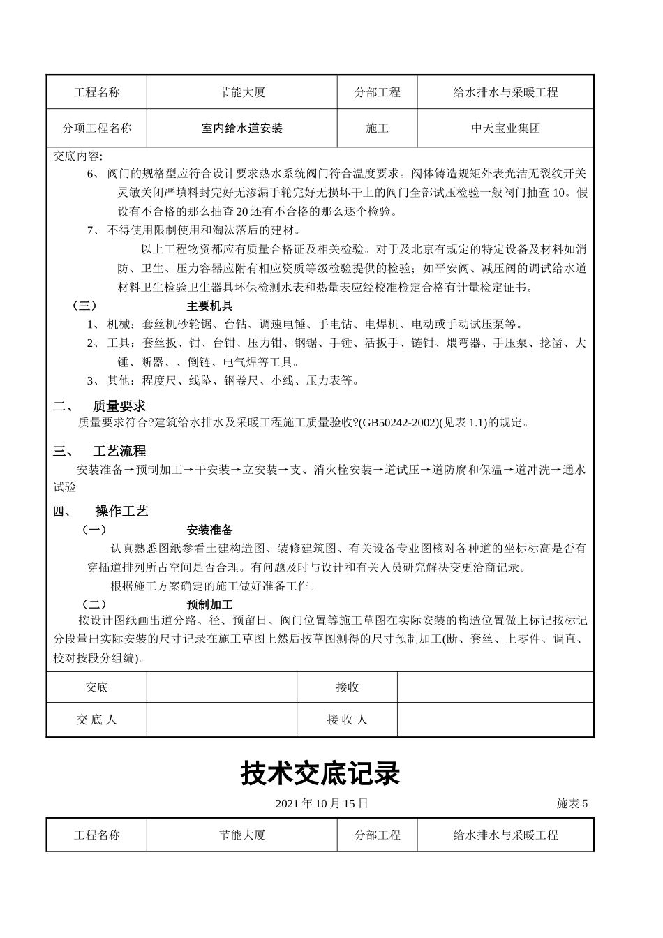 室内给水管道安装_第2页