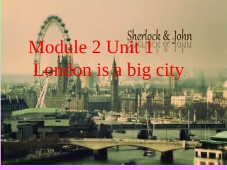 四下M2U1-London-is-a-big-city(1)
