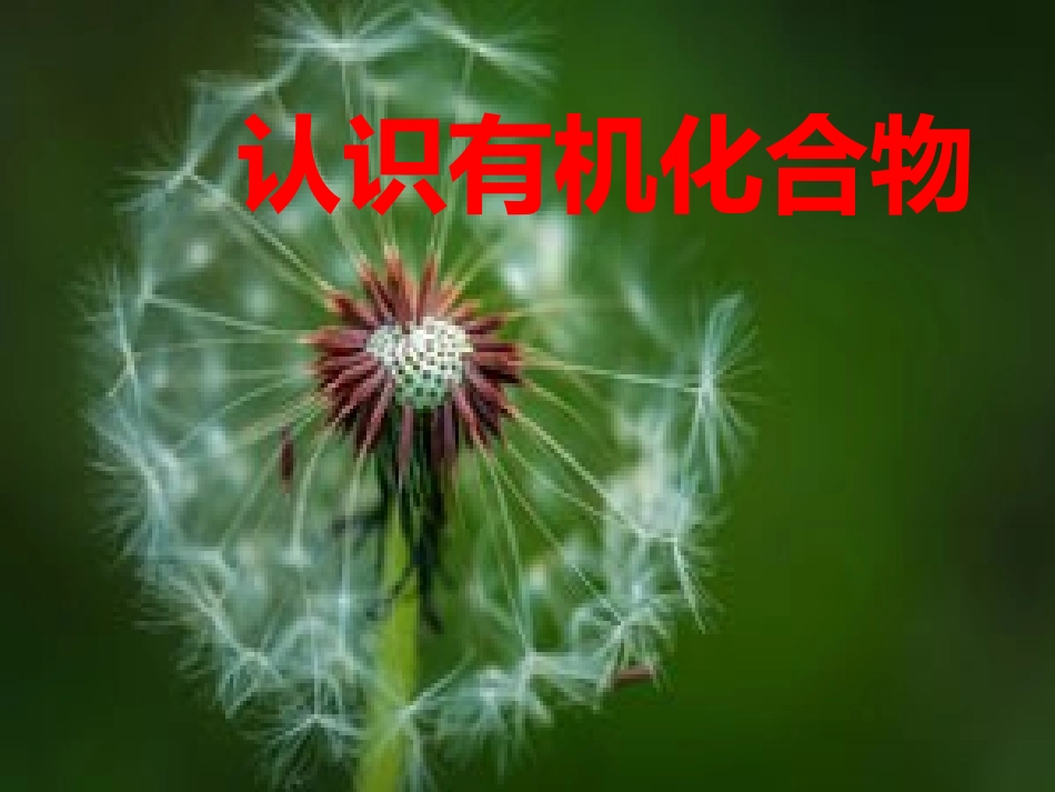 选修认识有机化合物_第1页