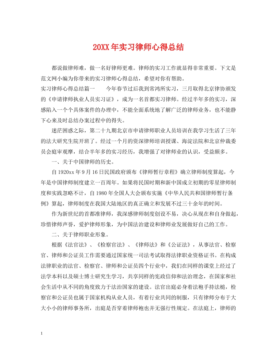 实习律师心得总结_第1页