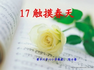 《触摸春天》课件PPT