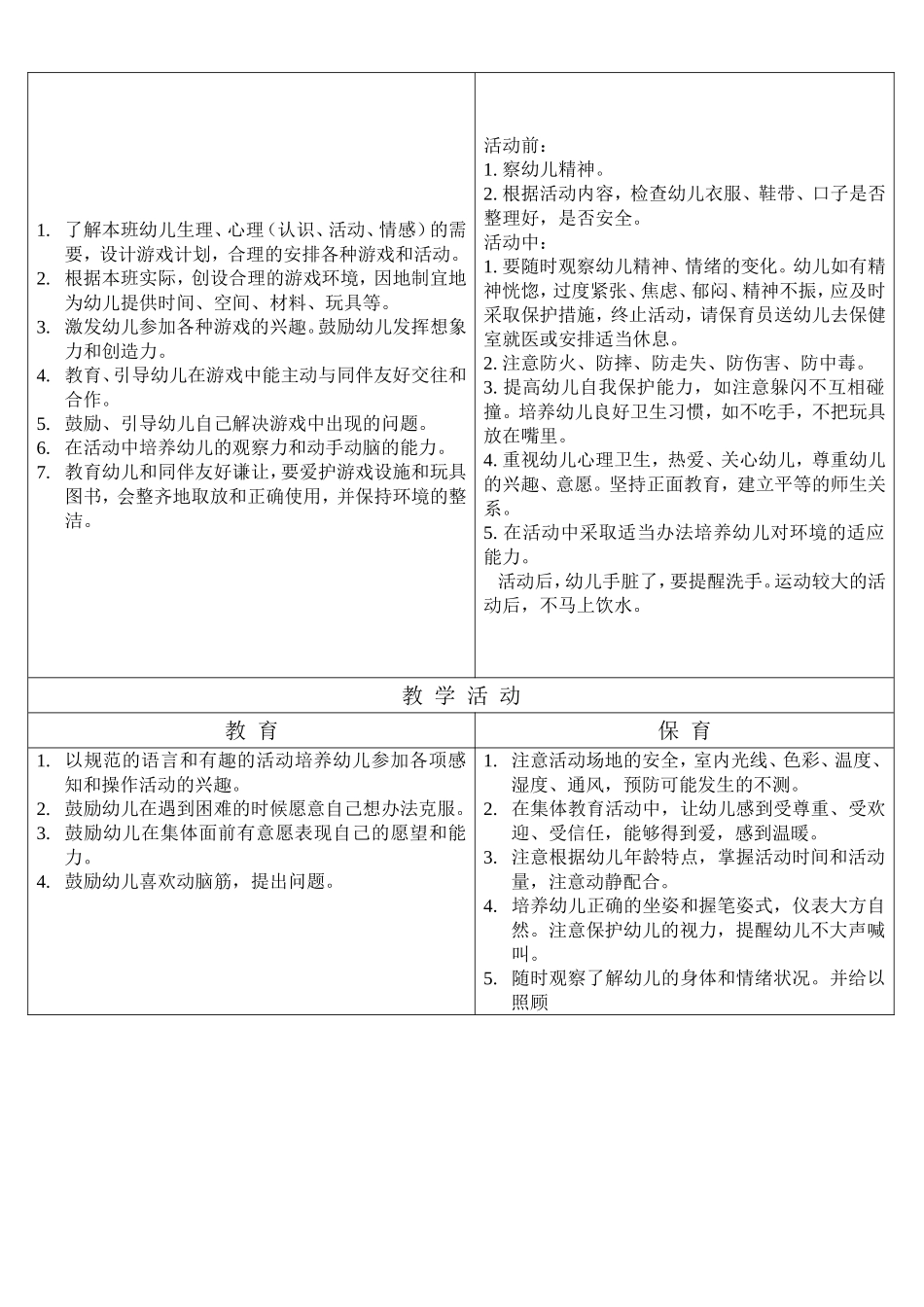 幼儿园教师保教工作细则_第3页