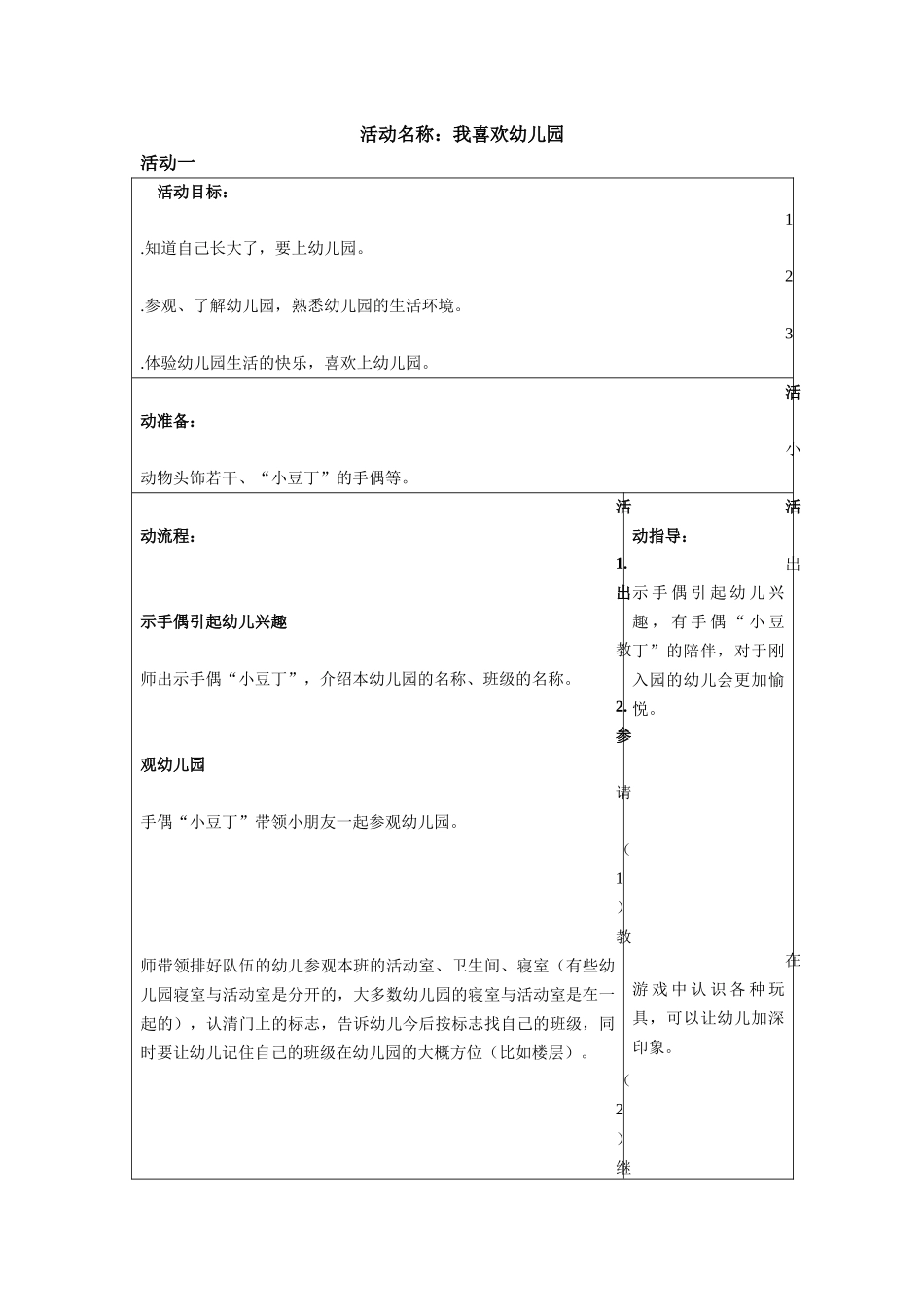 活动1—我喜欢幼儿园_第1页
