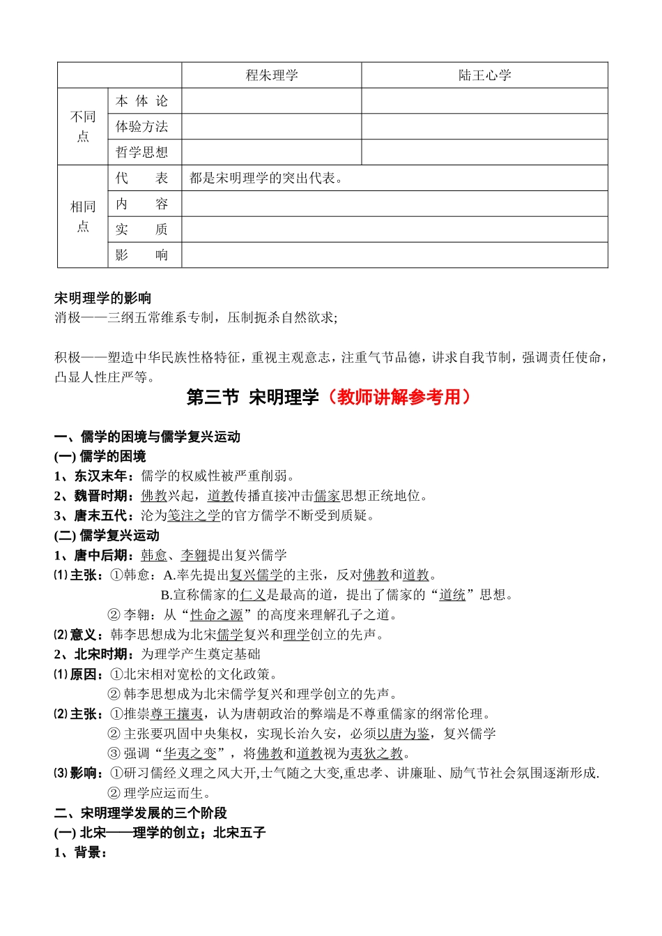 （教学案）第三节宋明理学_第3页