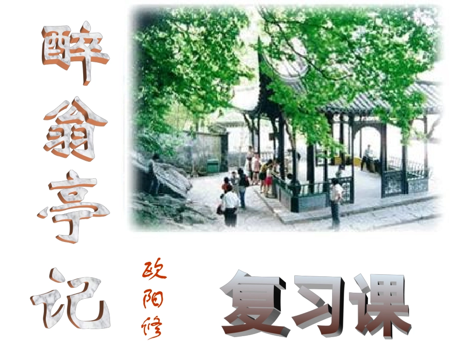 《醉翁亭记》中考复习_第1页