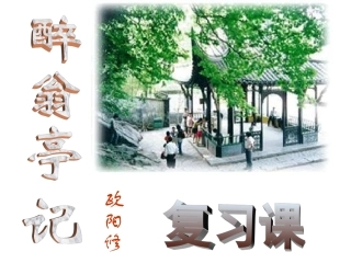 《醉翁亭记》中考复习