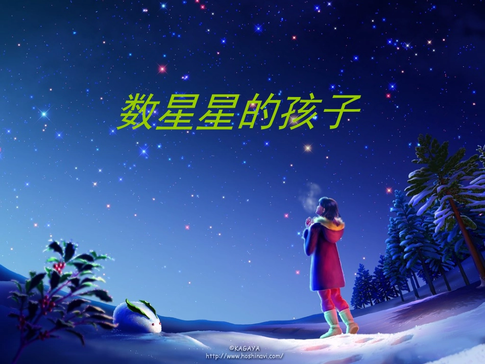 数星星的孩子PPT课件二年级语文下册_第1页
