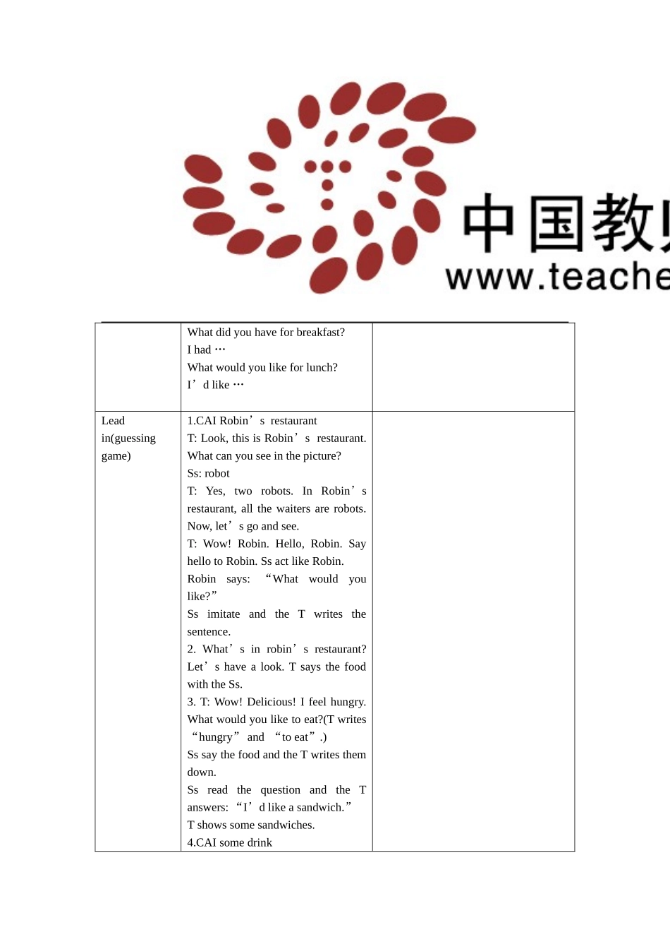 PEP五上Unit3WhatwouldyoulikeALet'stalk_第2页