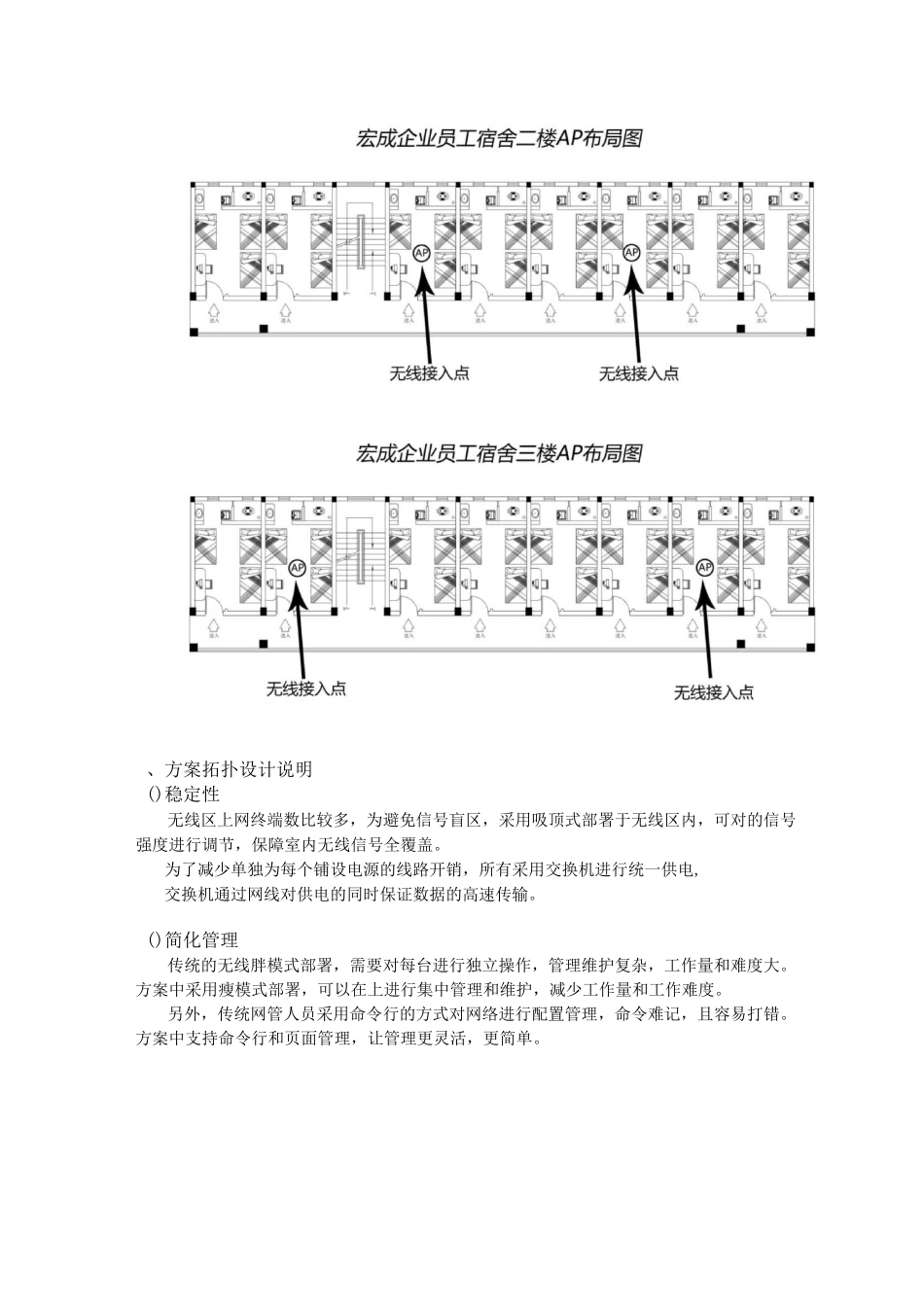 员工宿舍wift无线覆盖方案_第3页