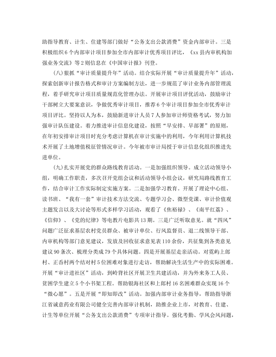 审计半年工作总结格式模板精选_第3页