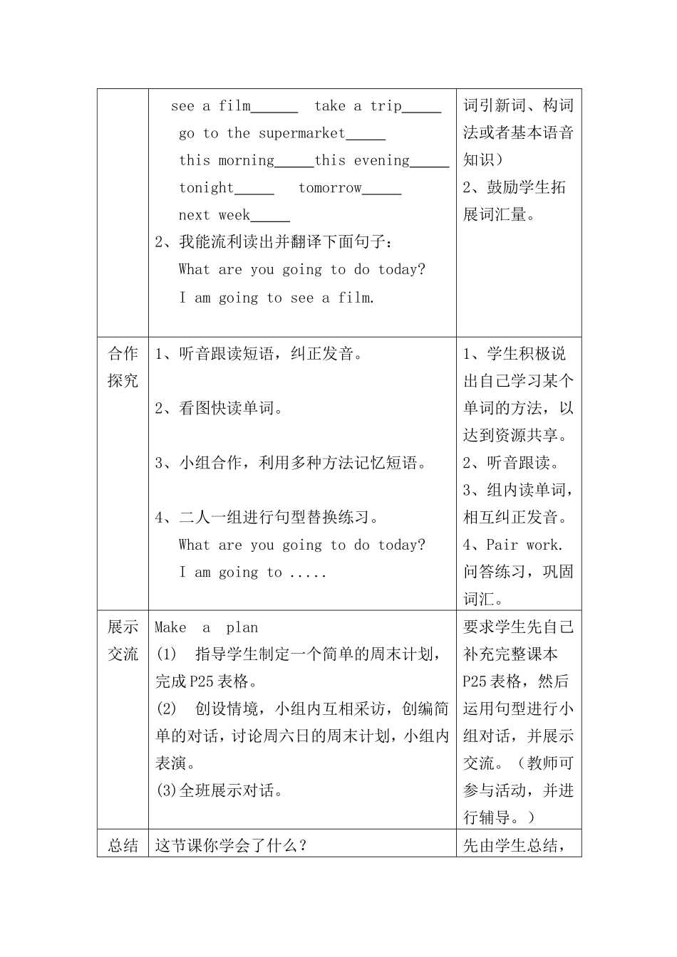 六上Unit3ALet'slearn导学案格式_第2页