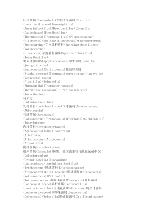 (完整word版)细菌分类