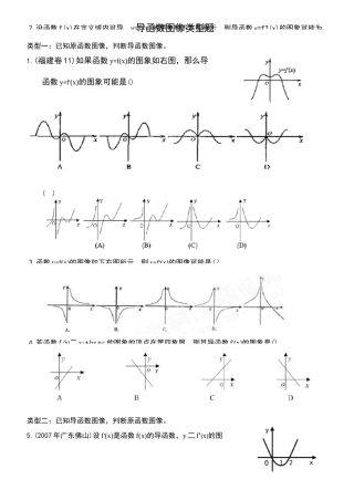 导函数图像与原函数图像关系