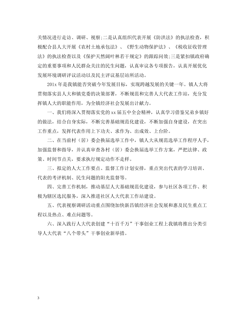 乡镇人大年终工作总结范文_第3页