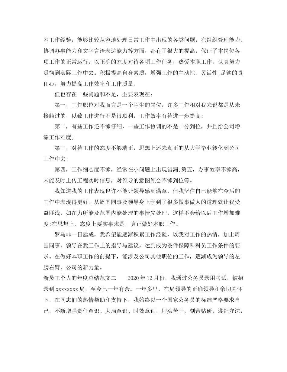 新员工个人的年度总结_第2页