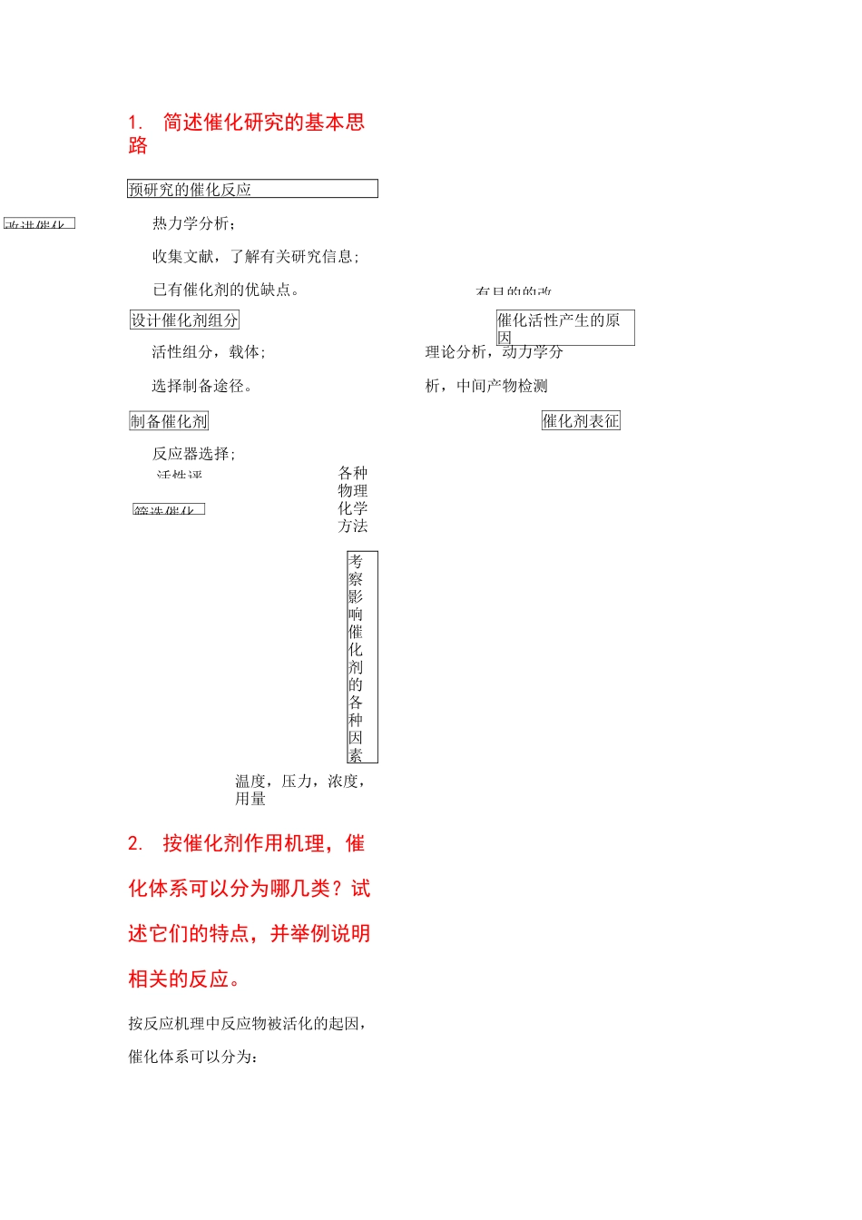 催化原理与方法复习题目_第1页