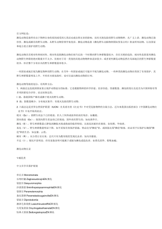 世界自然保护联盟IUCN世界濒危动物红色名录