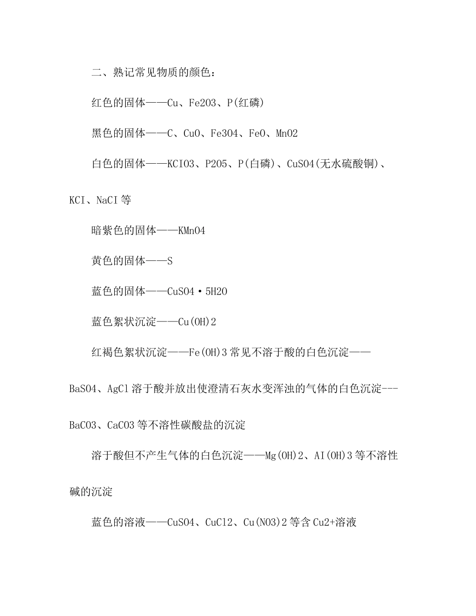 物质鉴别必备知识点总结_第2页