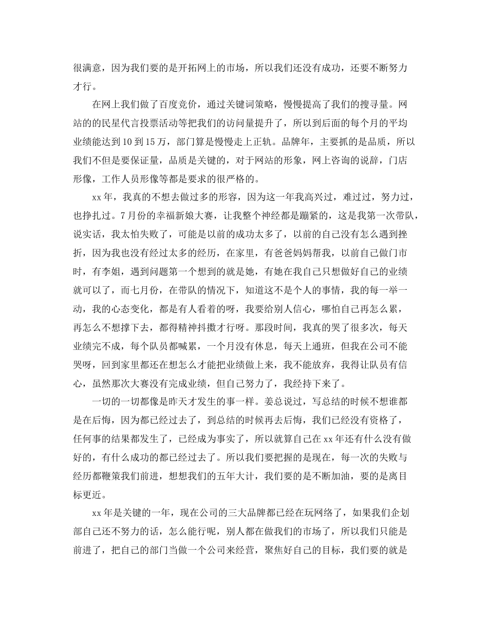 网络推广年终工作总结_第3页