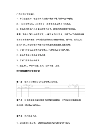 商品sku梳理简述