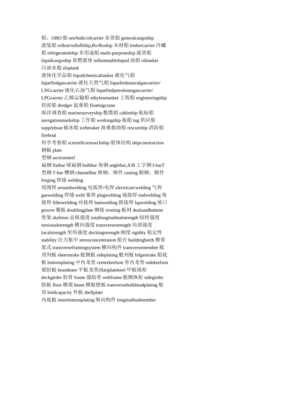 船舶专业英语汇总_第2页
