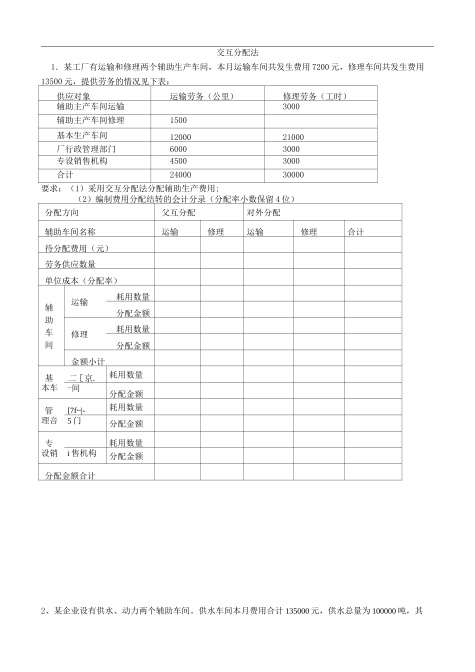 交互分配法例题详解_第1页