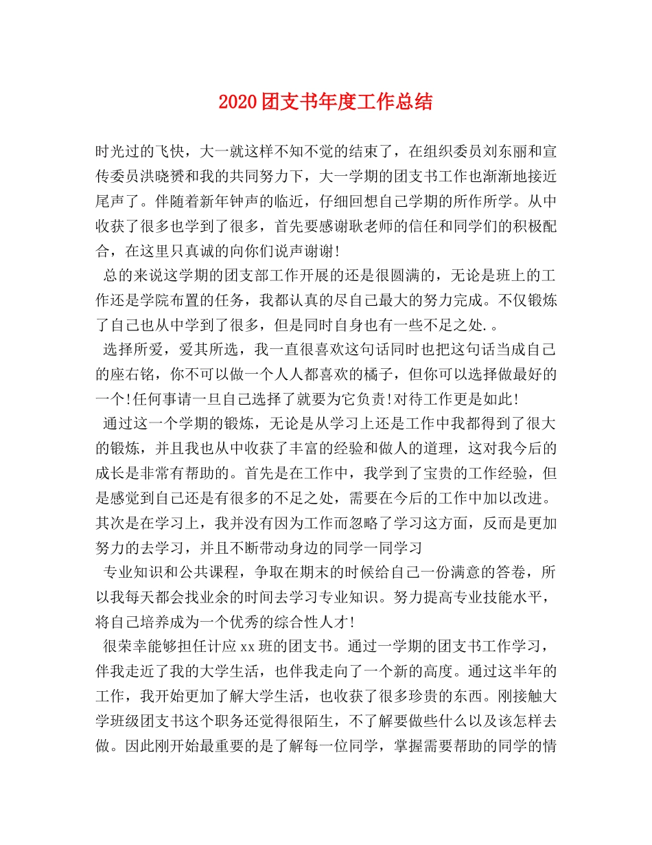 2024团支书年度工作总结 _第1页