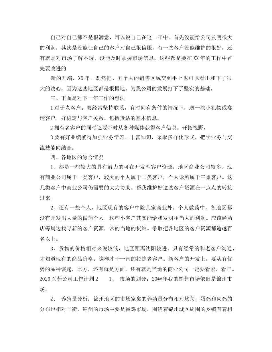 2024医药公司工作计划 _第2页