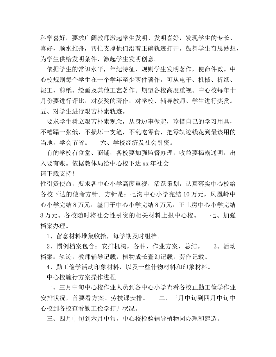 2024勤工俭学作业计划书范文 _第2页