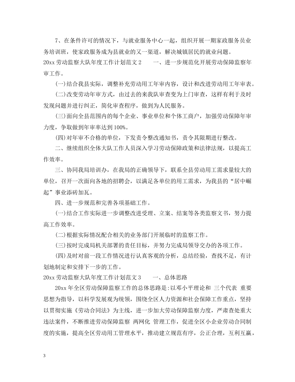 2024劳动监察大队年度工作计划 _第3页
