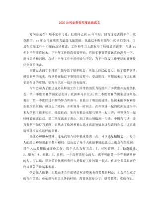 2024公司业务员年度总结范文 