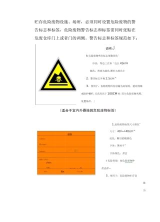 危险废物规范检查要点