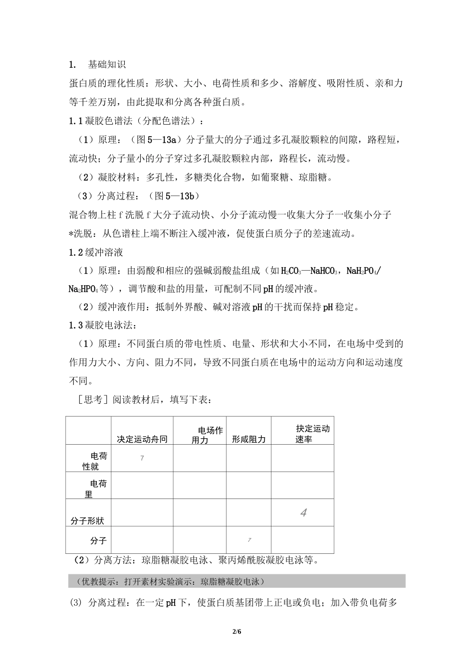 《血红蛋白的提取和分离》名师教案_第2页